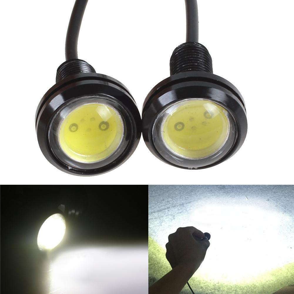 2x White DC12V 9W Eagle Eye LED Daytime Running DRL Backup Light Car Lamp
