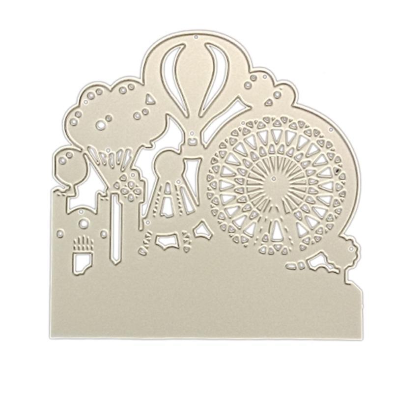 Hot Air Balloon Play Facility Cutting Dies Stencil Scrapbooking DIY Album Stamp