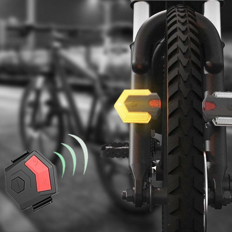 Bike Turn Signal Front Rear Light with Wireless Remote Control Bicycle Taillight