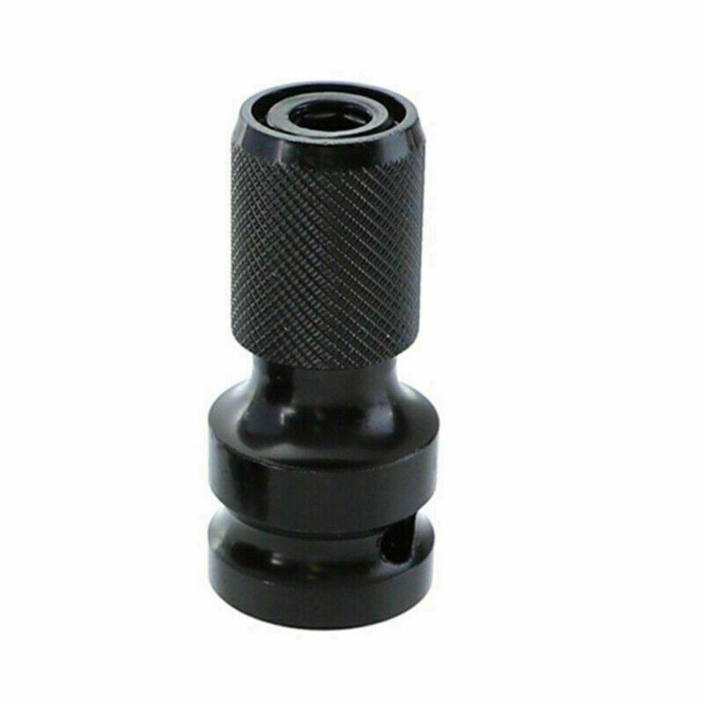 Wrench 1/2inch Drive to 1/4inch Hex Drill Chuck Converter Change Socket Adapter