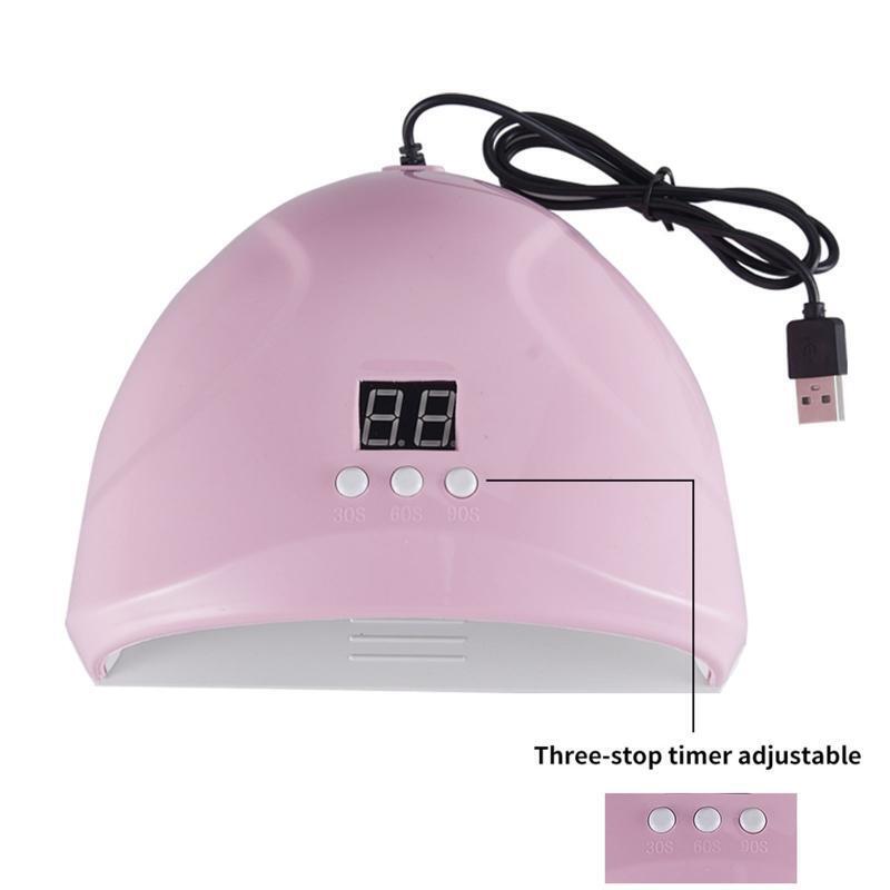 36W Nail Dryer Curing Lamp Uv Led Nail Lamp USB UV Light for Nails 3 Timer Set