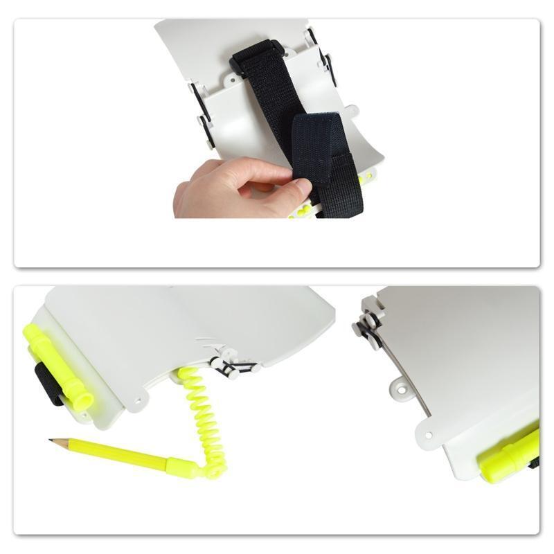 Scuba Wrist Writing Board Floating Pen Elastic Arm Straps with Pencil for Diving