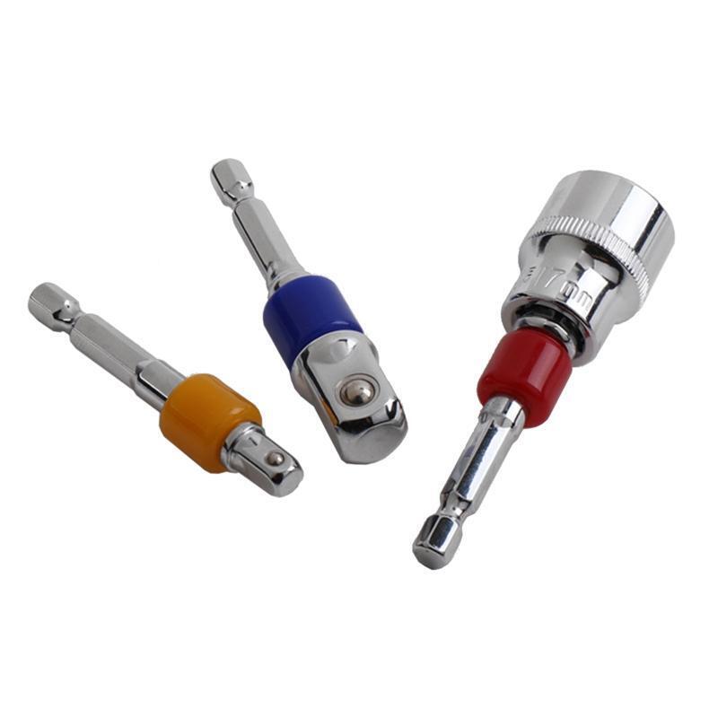 3 Pieces Impact Drill Extension Drill Bit Bar Socket Adapter Hex Shank Drill Bit