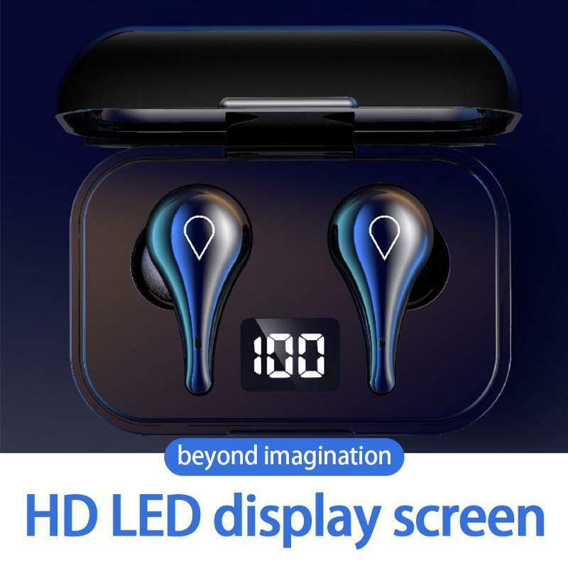 Bluetooth-compatible Earphones Waterproof Wireless Bluetooth-compatible 5.0 TWS