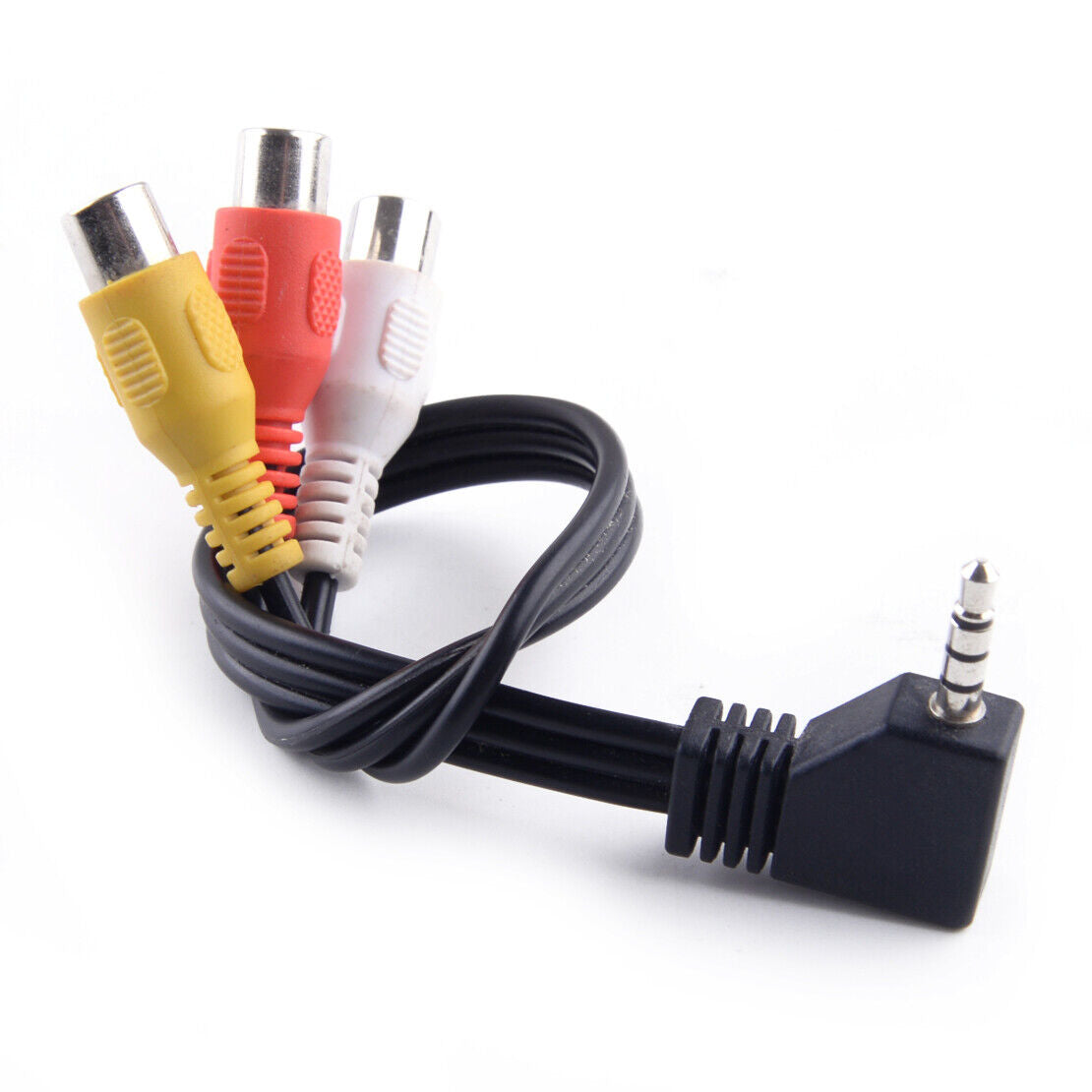 3.5mm AV Male to 3 RCA Female M/F Audio Video Stereo Jack Adapter Cord Cable