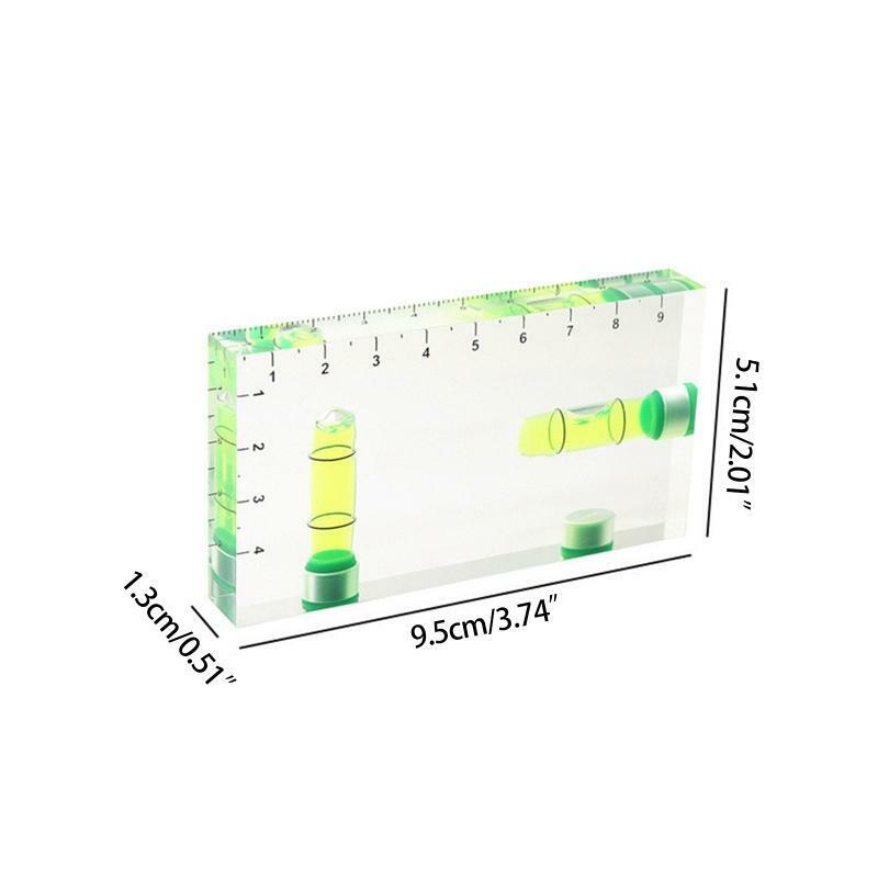 Transparent T-Type Multi-Functional Level Bubble Two-Way Level with Magnet Scale