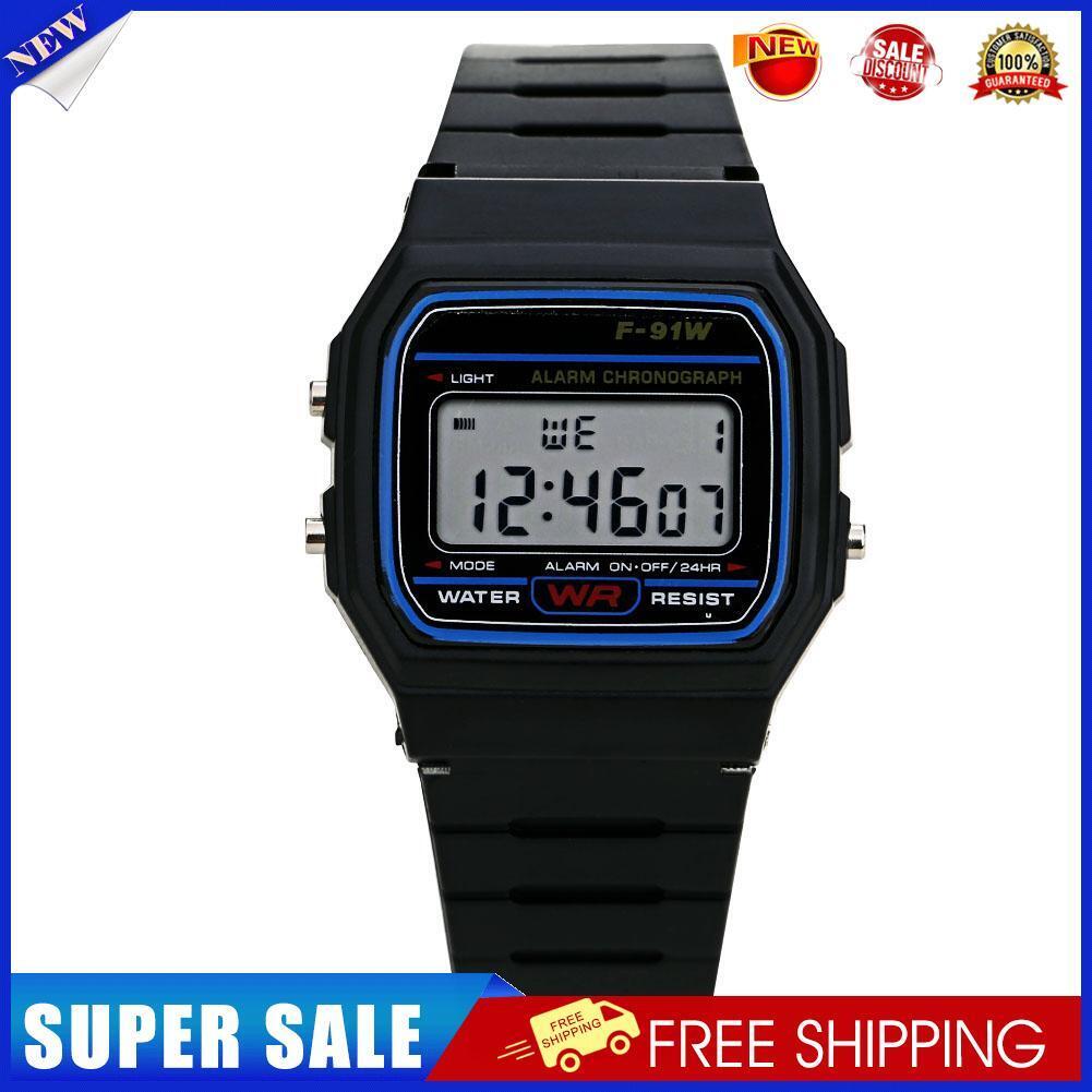 Colorful Electronic Led Digital Multifunction Sport Watch (Black)