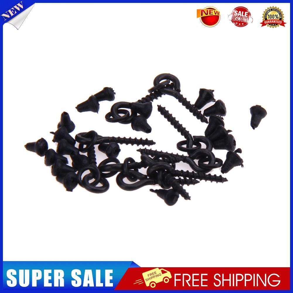 10 x Bait Screws With Oval Rings + 20 x Hook Stops Carp Fishing Tackle Chod