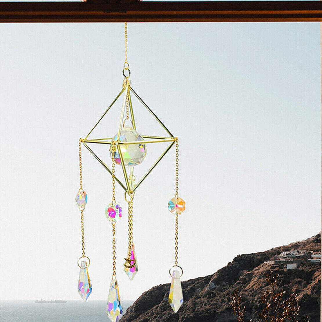 Crystal Hanging Pendant SunCatcher Prism Rainbow Maker Window Hanging DIY Decor