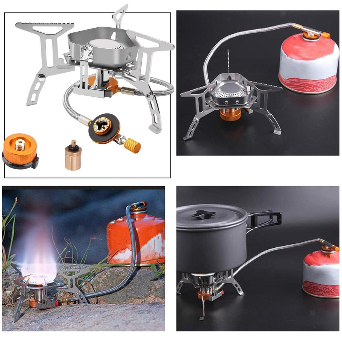 Camping Stove Tourist Survival Furnace Backpacking Stove Burner for Travel