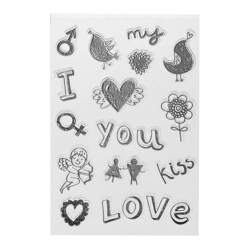 Letters Numbers Silicone Clear Seal Stamp DIY Scrapbooking Embossing Photo Album