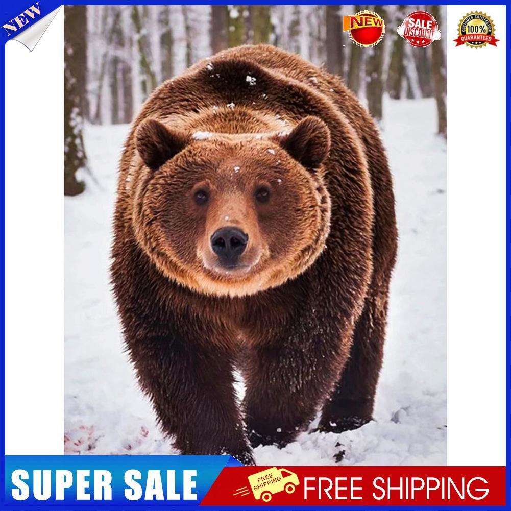 Animal Bear Full Drill Diamond Painting Rhinestone Beaded Craft Mosaic Kit