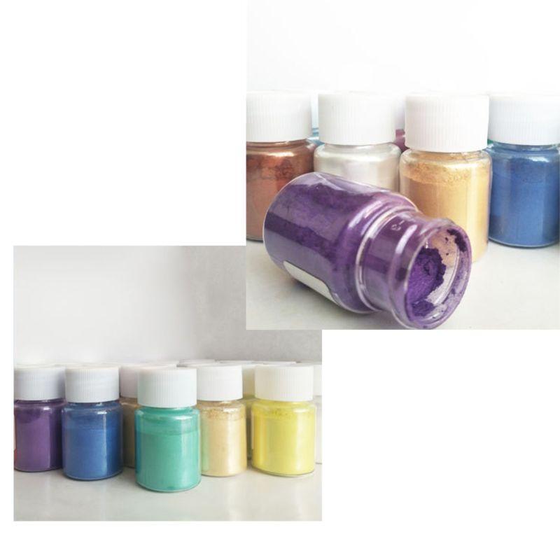 24Box Soap Mica Powder Soap Coloring Set Mica Colors for Candle Making Mica