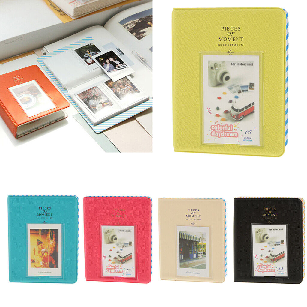 Photo Album  Storage Case Mini  64 Photos for  Black