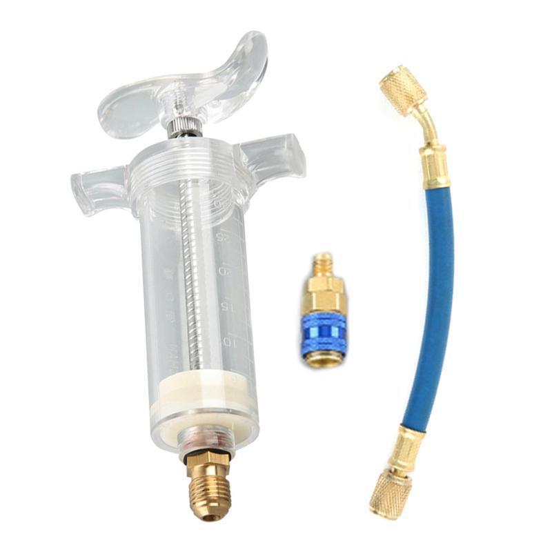 A/C Oil And Dye Injector Car With R-134a Snap Quick Coupler for Fluorescent Dyes