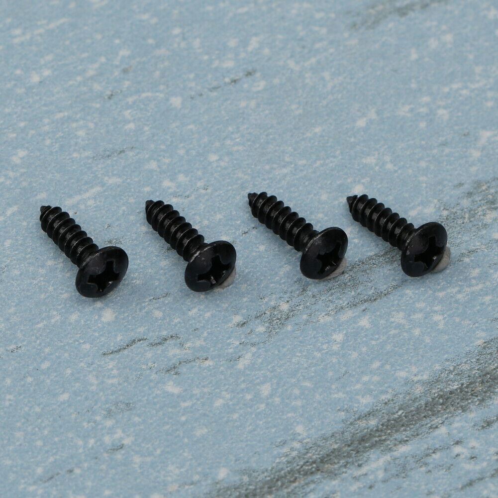 50pcs Acoustic Guitar Electric Guitar Electric Bass Panel Screw (Black)