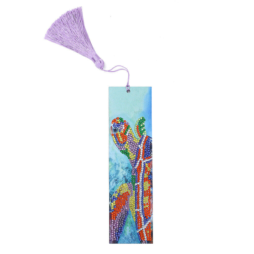 DIY Diamond Painting Leather Bookmark Tassel Handicraft Art (Turtle-AA387)