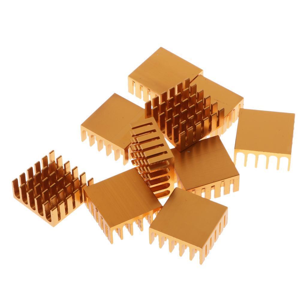 10x Heat Sink Cooling Module Aluminum Heat Sink Radiator Fin (0.87 Inch X 0.87