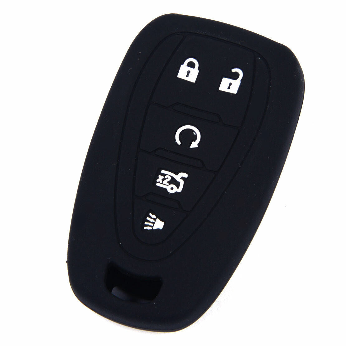 BLACK Silicone Remote Key Cover Case fit for Chevrolet Malibu Camaro Cruze 17 Li