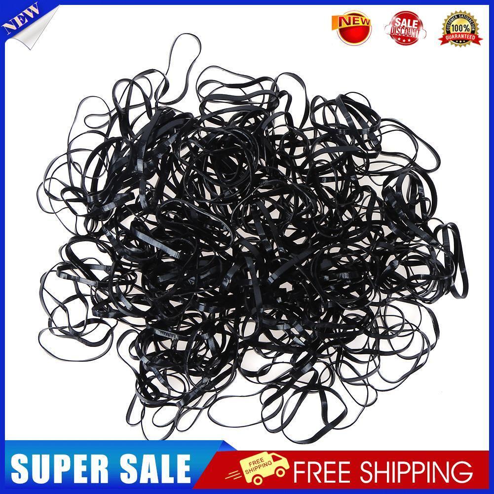 2000pcs/Lot Disposable Kids Small Rubber Bands Girls Hair Loops(Black)
