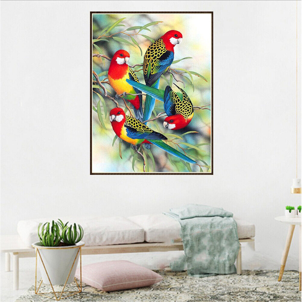 Bird 5D Round Diamond Painting Embroidery DIY Needlework Cross Stitch Set