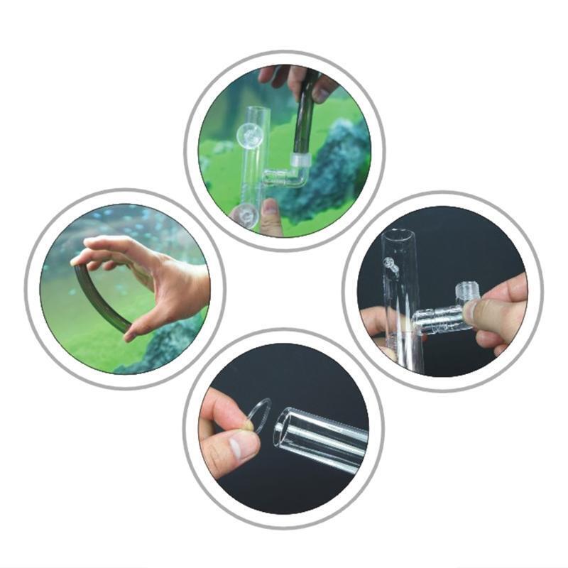 Aquarium Surface Skimmer for Canisters and Power Filters with Suction Cups