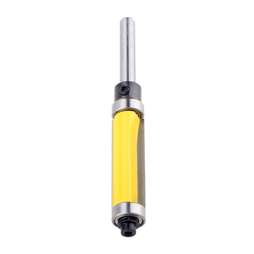 1/4Shank Double Flute Sealed Bearing Bit Straight Router Bit Diy For Solid Wood