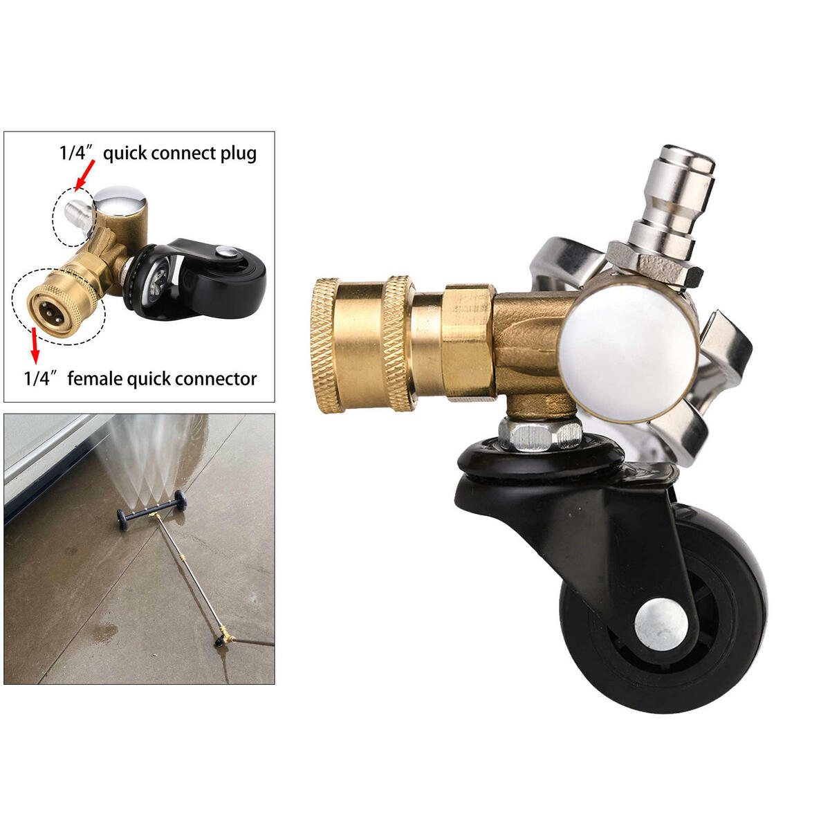 4000PSI Undercarriage Cleaner  /4  Connector 12x8x5cm
