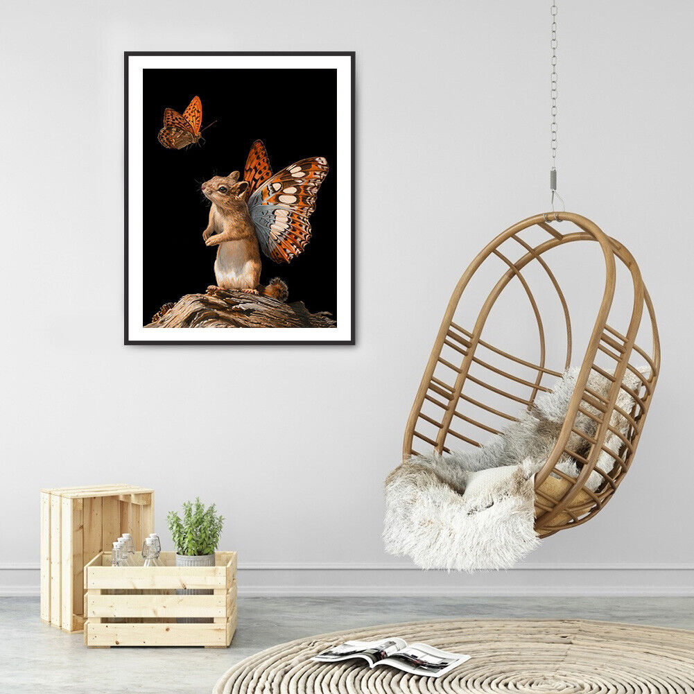 5D DIY Diamond Painting Little Hamster Full Round Drill Mosaic Wall Picture