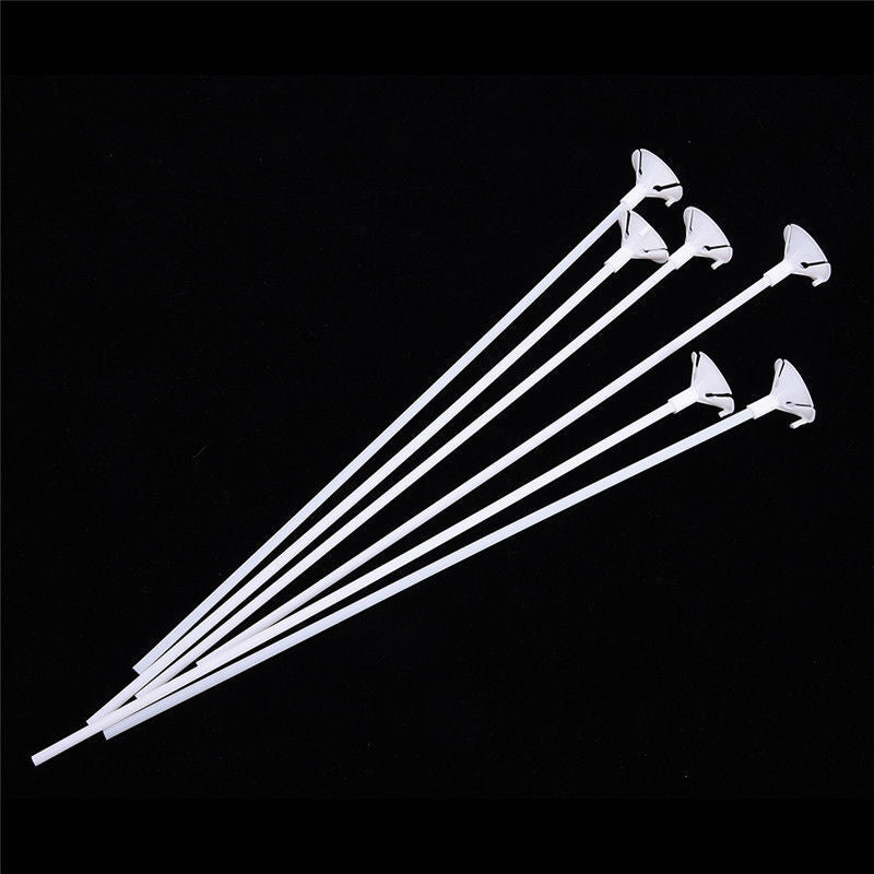 100 Sets Plastic Balloon Holder Sticks & Cups Tray Party Decor Appliance Popular