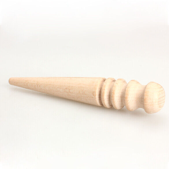 Leathercraft Round Wood Edge Slicker Multi-Size Burnisher for Leather