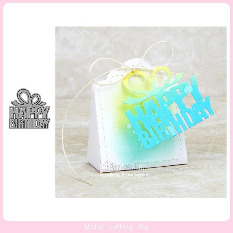 Happy Birthday Letters Metal Cutting Dies Birthday Party Cards Making Tools