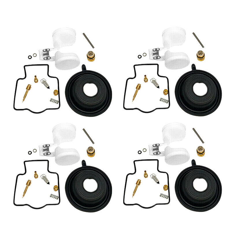 4Set Carburetor Repair Kit Diaphragm Float Fit for Kawasaki Ninja Zx6R Zx600