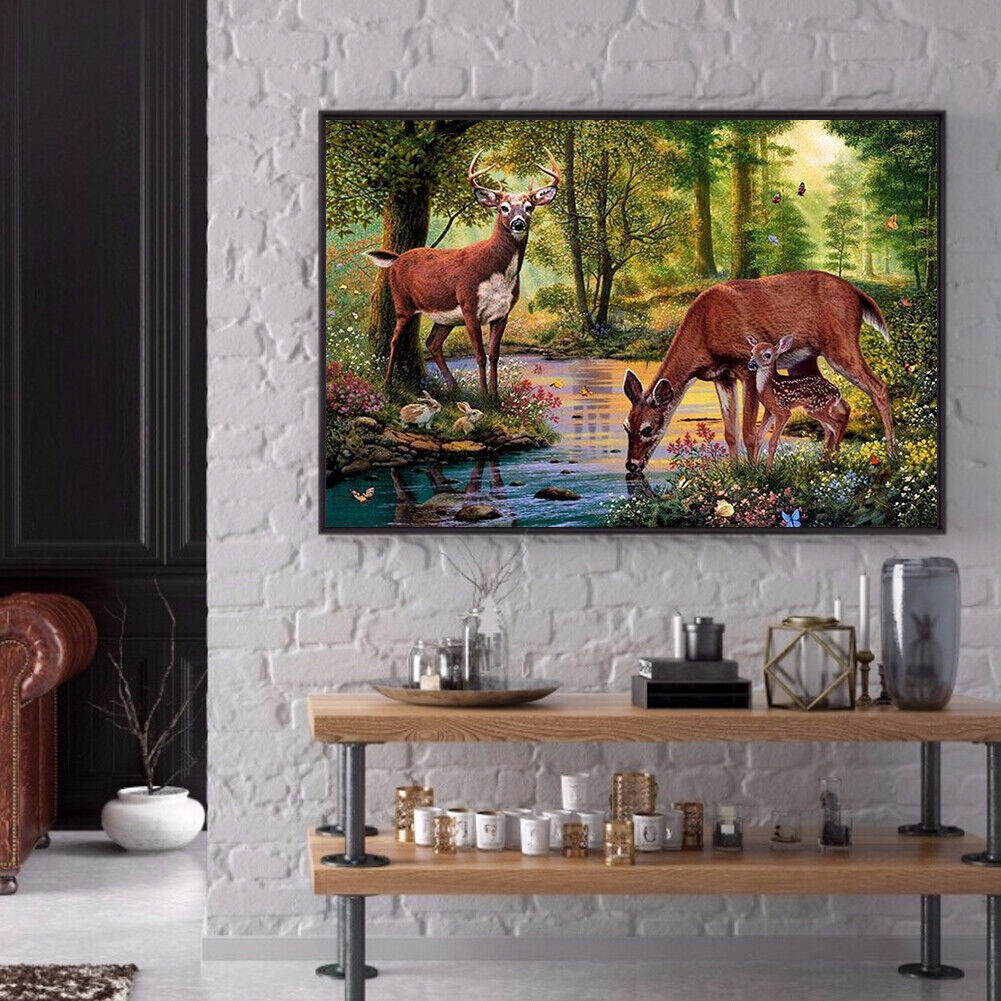 Deer 50x40cm Oil Paint By Numbers Picture DIY Painting M655
