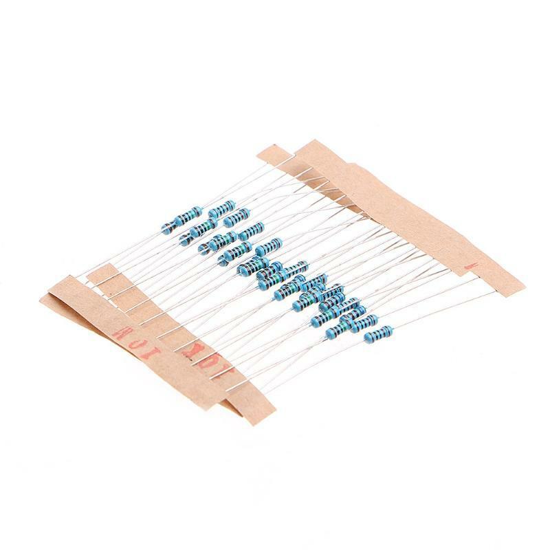 560 Pcs 56 Value 1/4W 5% Metal Film Resistor Assorted Kit Set 1 ohm-10M ohm
