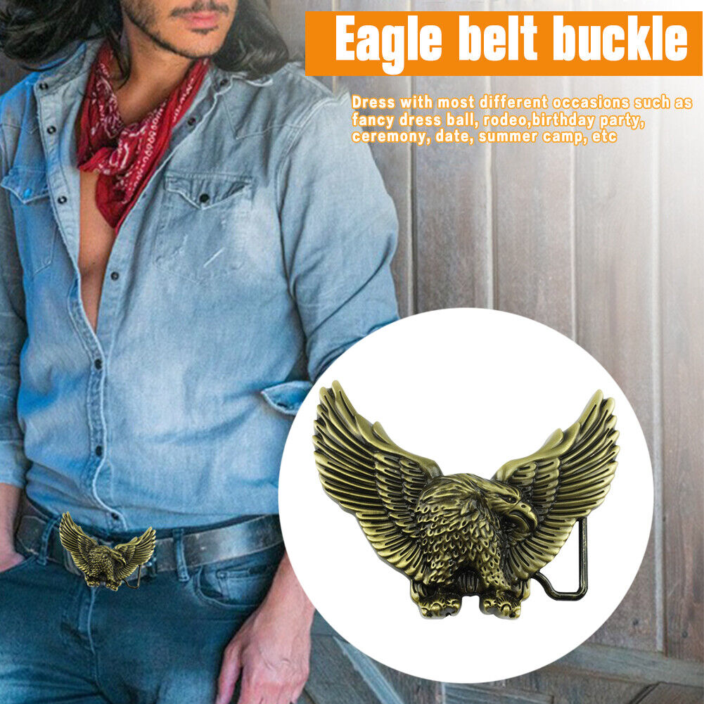 Alloy Western Eagle Belt Buckle Cowboy Jeans Accessories for Women Men