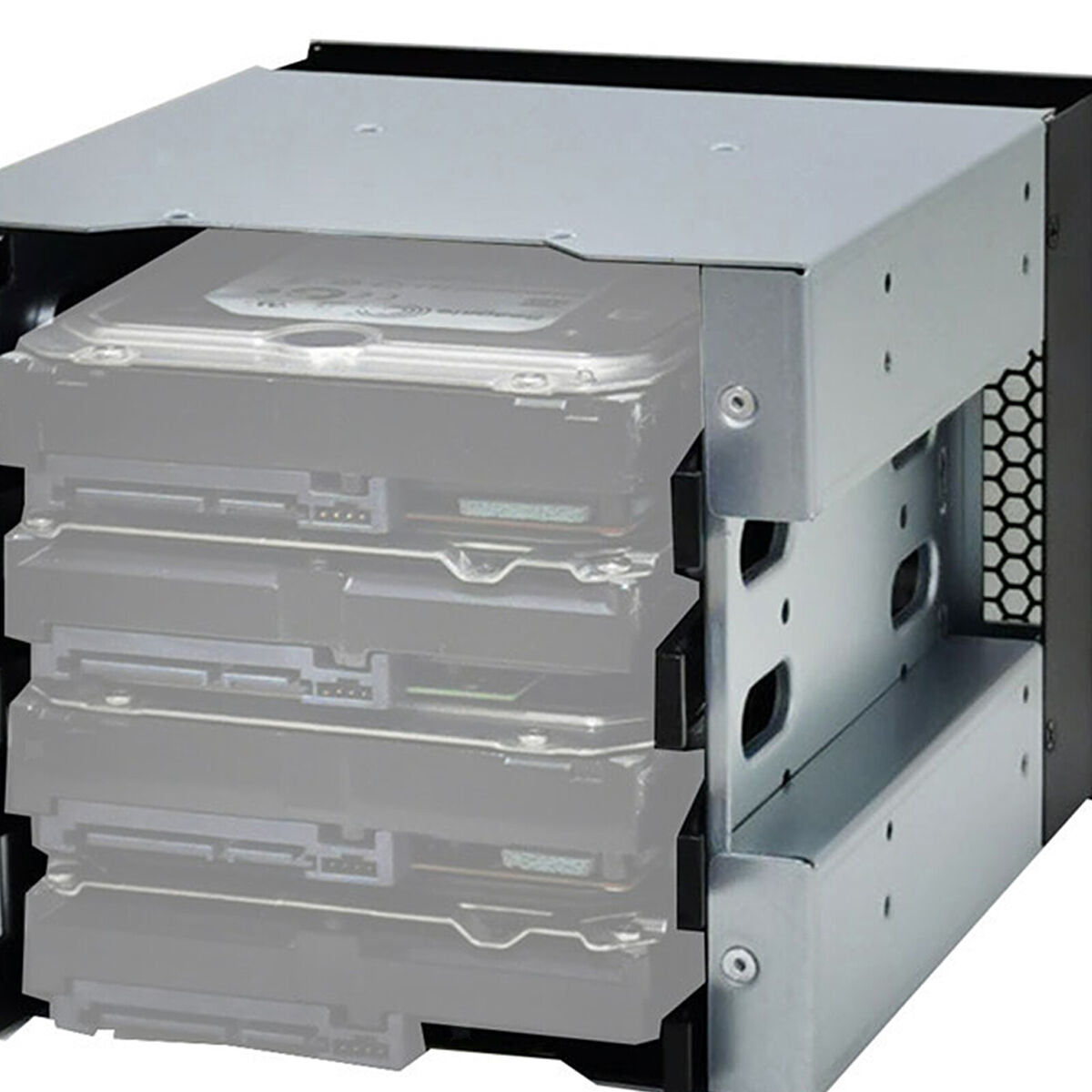 5" 4-Bay 3.5" SSD HDD Cage  Caddy Aluminum  Expansion Holder