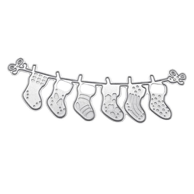 Christmas Sock Metal Cutting Dies Stencils Crafts Cards Cutting Die Cut