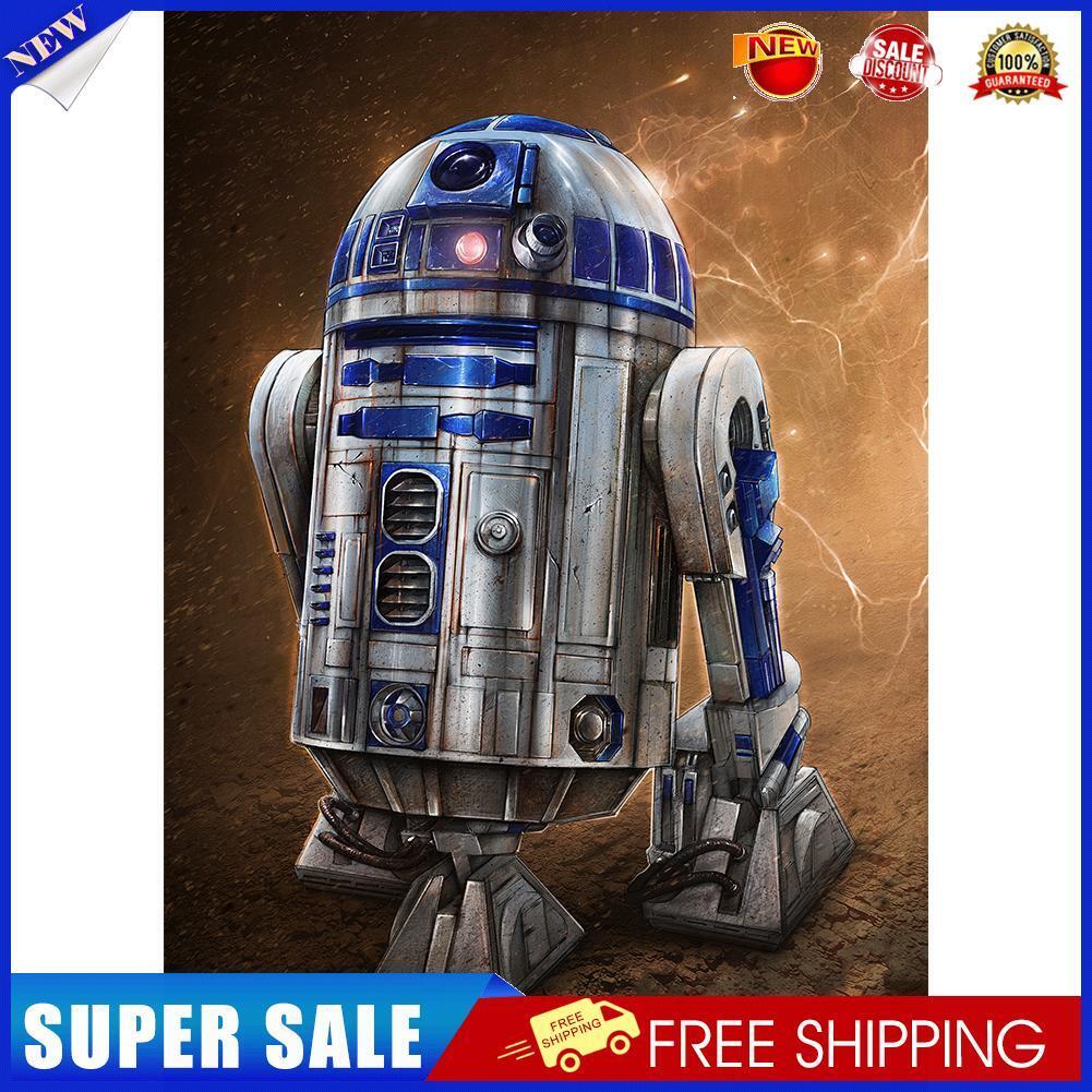 robot Full Round Drill Diamond Painting 5D DIY Rhinestone Art