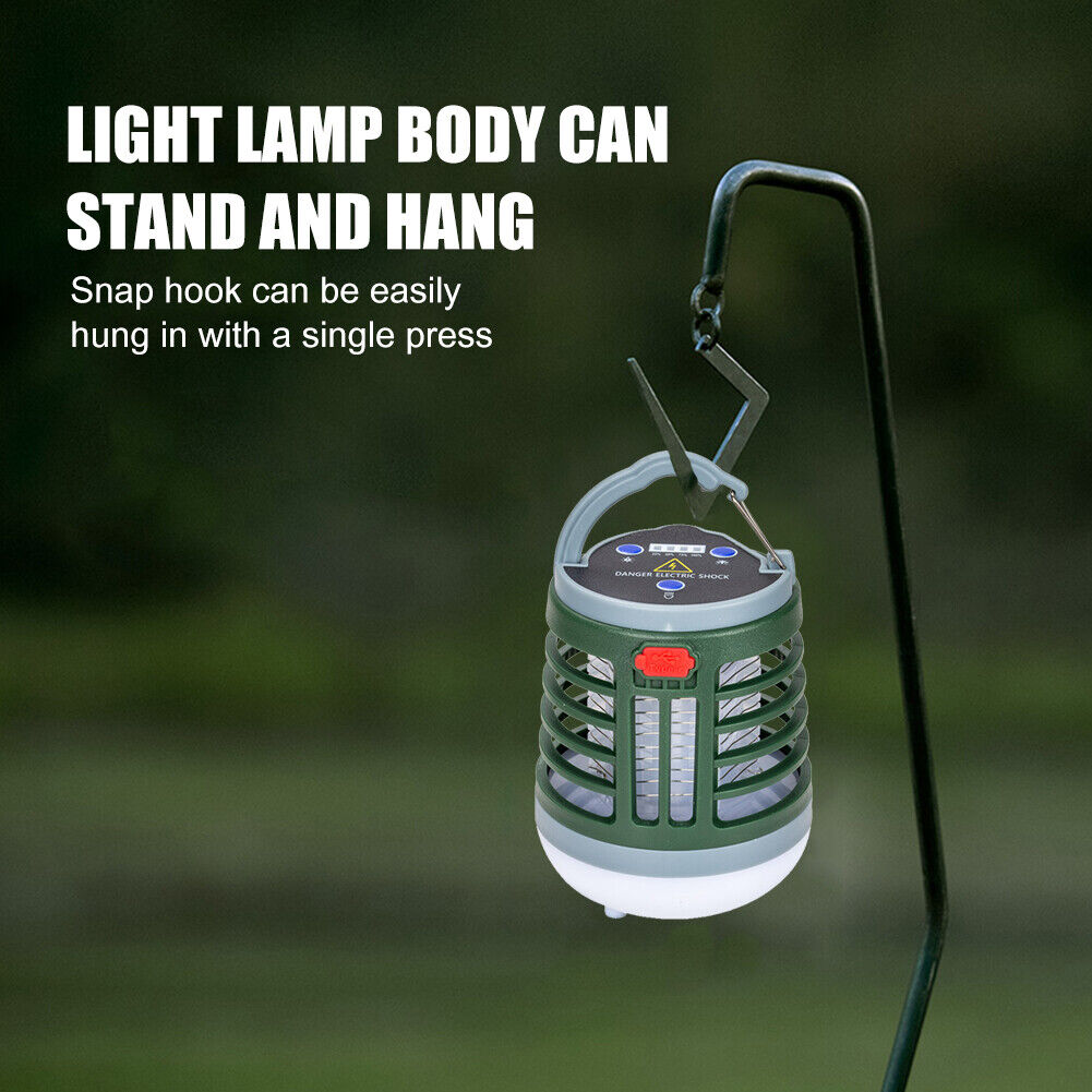Electric Mosquito Killer LED Lamp w/ Bluetooth-compatible Speaker (Green)