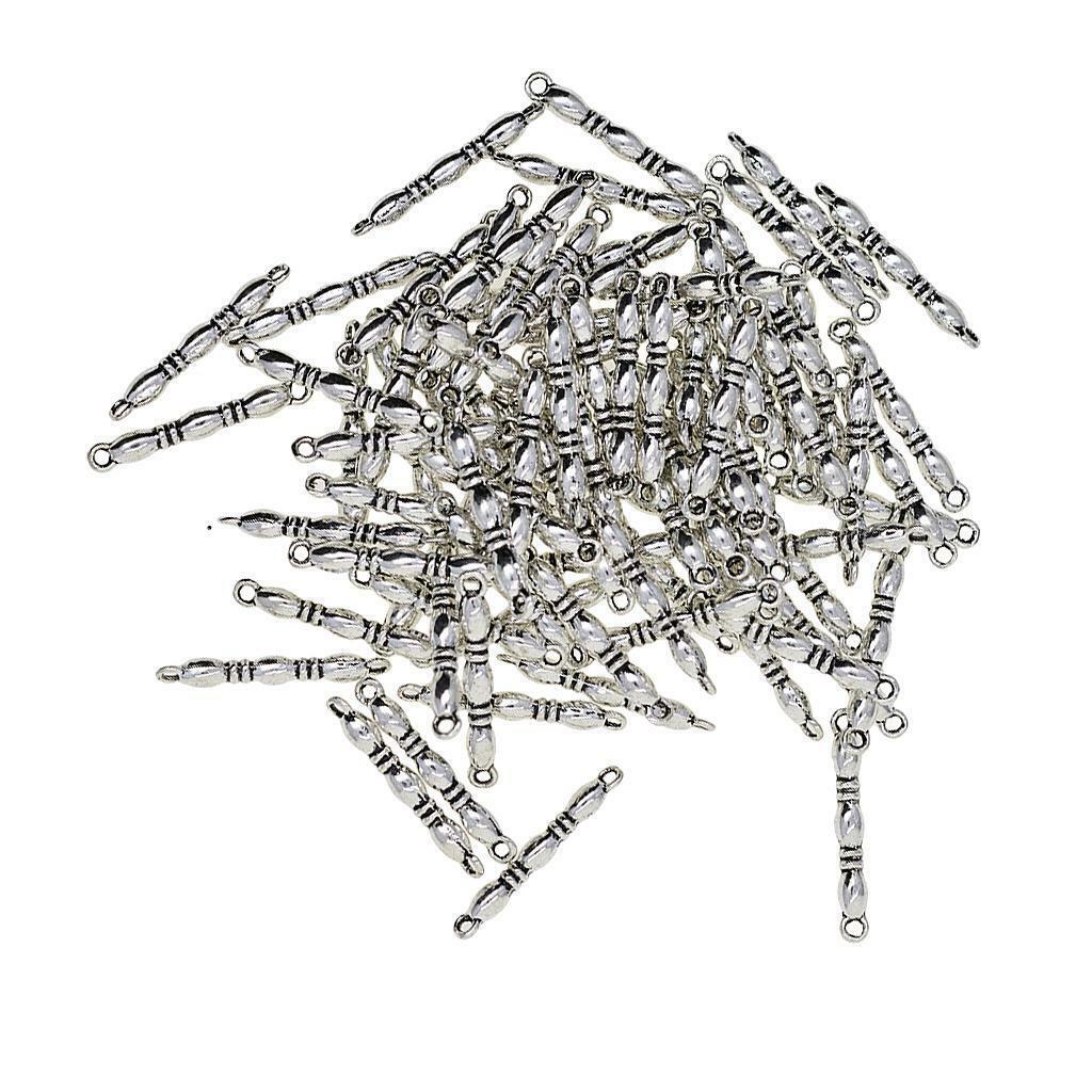 100pcs  Straight Bar Connectors Jewelry Findings Charms Accessories