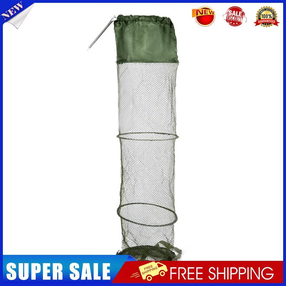 1.4m 5 Layers Fishing Basket Dip Nets Cage Folding Outdoor Fishing Tackle