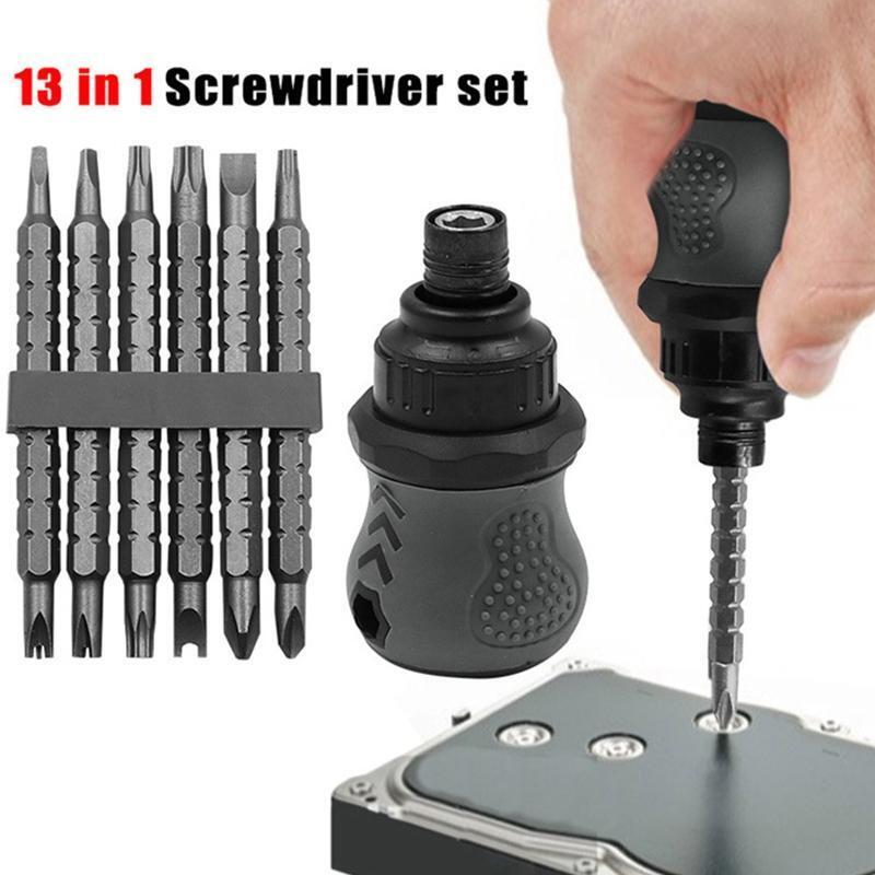 Mini Screwdriver Ratchet Dual-Purpose Screwdriver Repair Hand Tool Household