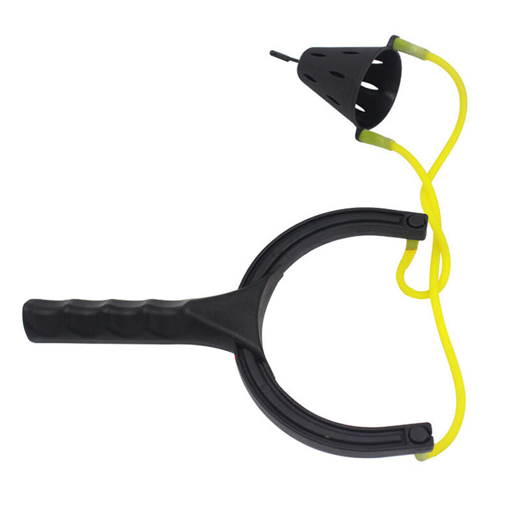 Elastic Powerful Catapult Food Bag Fishing Bait Nesting Slingshot Thrower