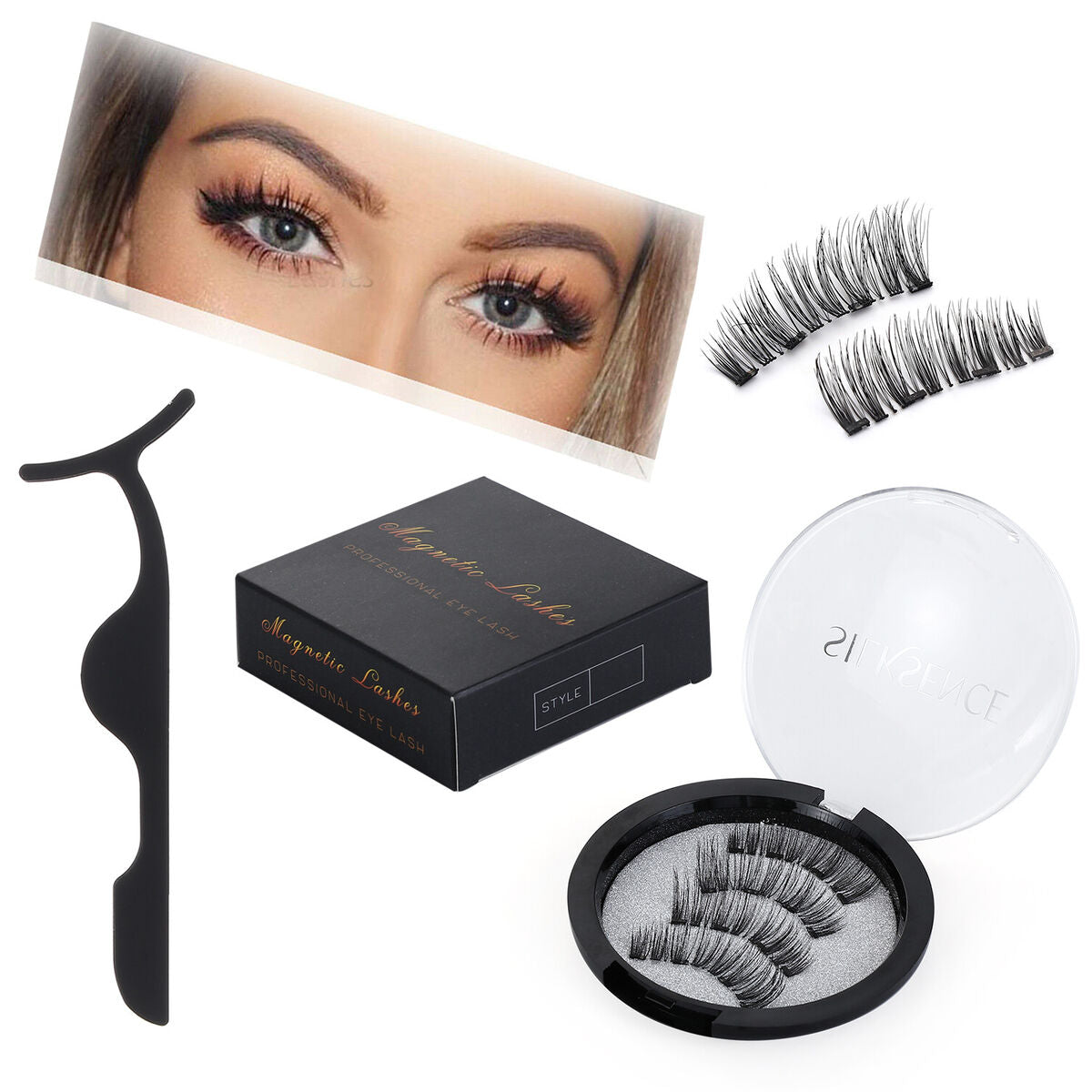 Eyelashes Magnetic Lashes Without Eyeliner No Glue No Liquid Eyeliner Needd