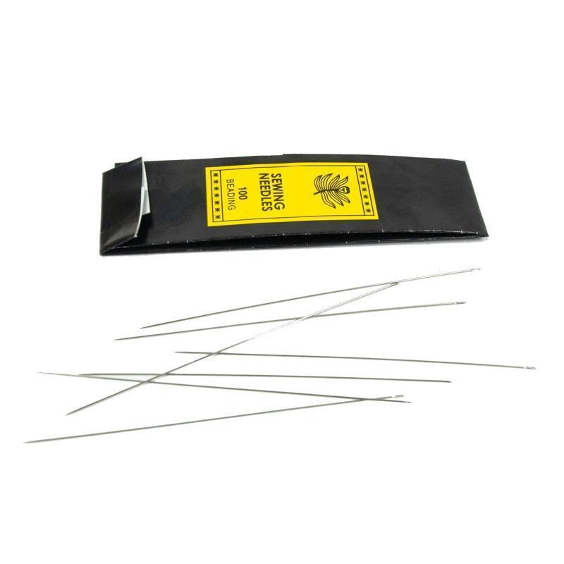 25 Pcs Long Straight Beading Needles Creative Seed Beads Needles Big Eye Pins
