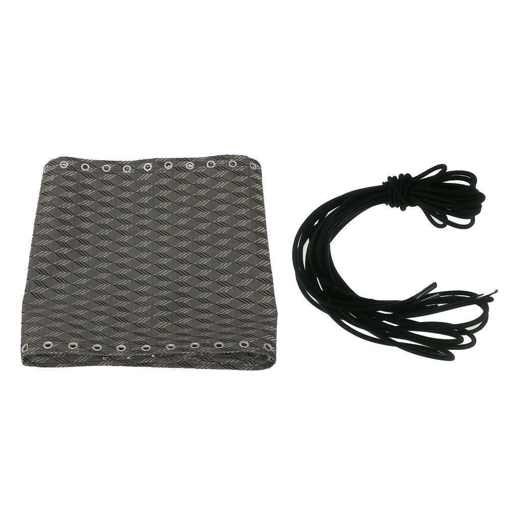 Grey Rhombus Replacement Fabric Cloth Black Laces Cord Kit For   Recliner