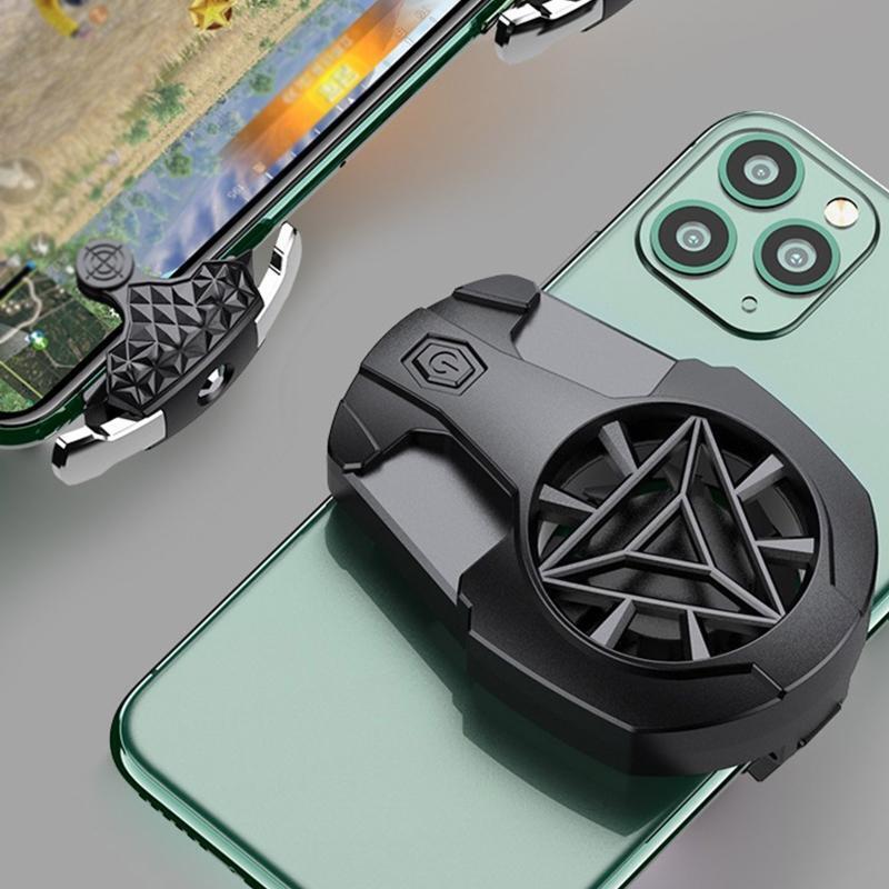 Two-in-one Mobile Phone Cooler Humanized Design Fit for 6.5-9.5mm Phone