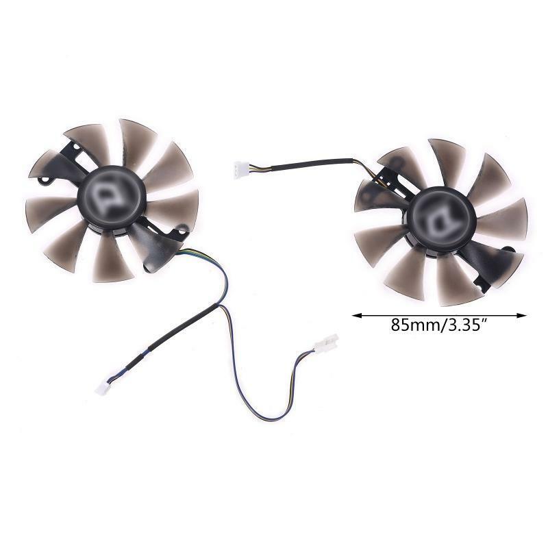 2x 85mm PLD10015B12H 0.55A RX580 RX590 for POWERCOLOR DATALAND Radeon RX 580 590