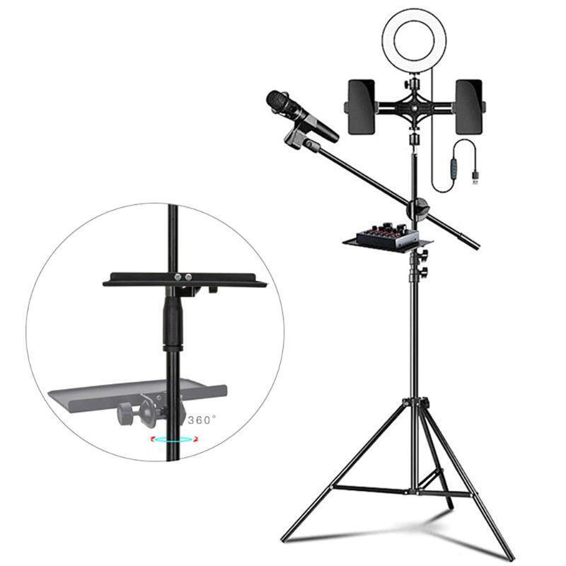 Stable Black Adjustable Shelf Organizers for Home Office Karaoke Equipment Clip